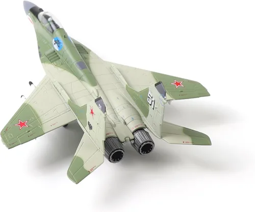 Miniatura 5 de NUOTIE 1/100 MIG-29 Fulcrum Metal Fighter Model Kit de simulación militar modelo de avión aleación militar pre-construcción adornos adecuados
