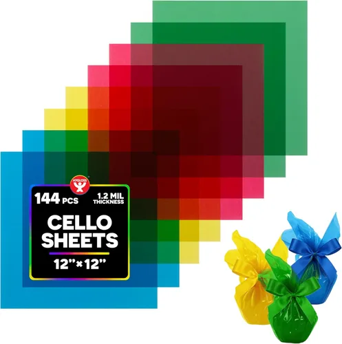Hygloss Productos Hojas de violonchelo, ideales para artes, manualidades, proyectos de bricolaje, actividades en el aula, envoltura de regalos y 4