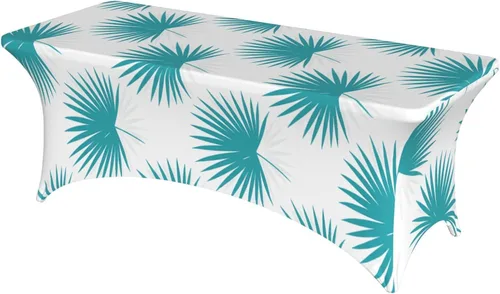 Miniatura 22 de Mantel rectangular ajustable de elastano elástico con estrellas patrióticas americanas de 4 pies, protector de mesa para fiestas, eventos