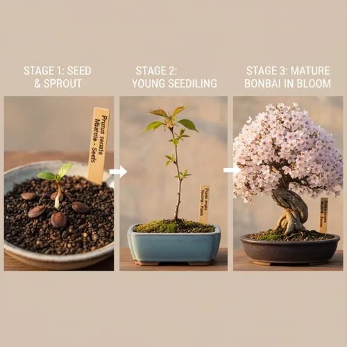 Miniatura 5 de Semillas de flor de cerezo japonés, semillas de bonsái, paquete de 30 semillas de árbol bonsái