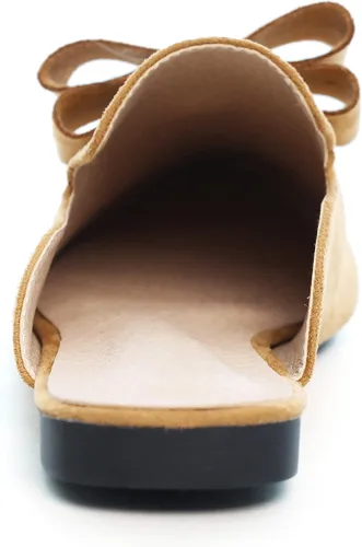 Miniatura 4 de Dear Time Mocasines para mujer, puntera cerrada, cómodos, sin espalda, mocasines elegantes, zapatos planos para mujer