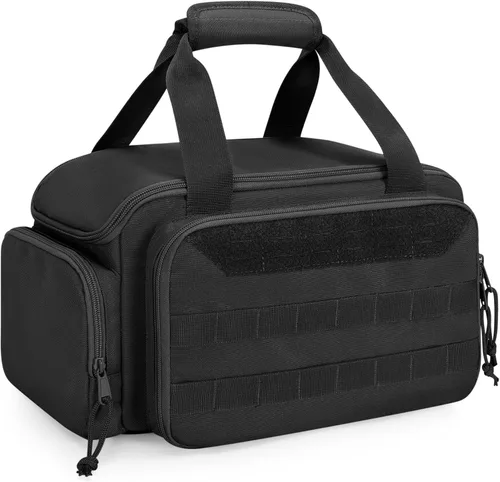 Miniatura 9 de Rexmica Bolsa de herramientas de 12 pulgadas con fondo antifricción, bolsa organizadora de almacenamiento de herramientas manuales para hombres