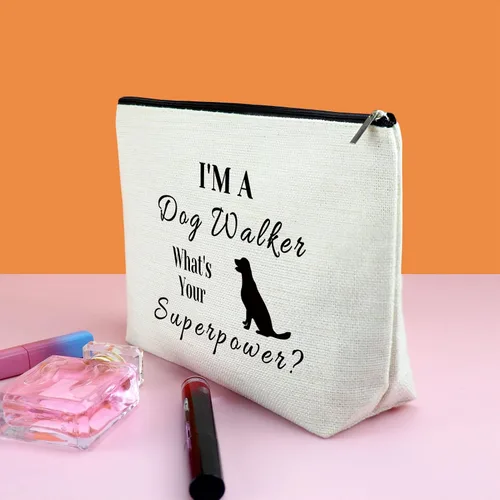 Miniatura 3 de Bolsa de maquillaje Dog Mom - Regalos para amantes para mujeres y mamá de piel - Bolsa de cosméticos para mascotas para nuevos dueños de perros