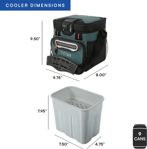 Miniatura 7 de Titan by Arctic Zone Deep Freeze Cooler - Enfriador de cuerpo duro sin cremallera, aislamiento de congelación profunda, forro de cuerpo duro