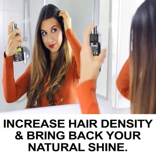 Miniatura 7 de Suero para el crecimiento del cabello para mujeres y hombres, spray de agua de arroz negro, tratamiento de pérdida de cabello para cabello dañado