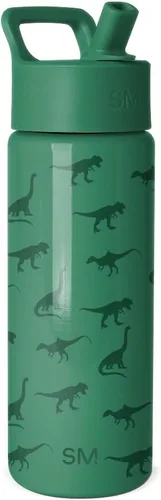 Miniatura 21 de Simple Modern Botella de agua para niños con tapa con pajilla, vaso aislado de acero inoxidable de 14 onzas para niños y a prueba de derrames
