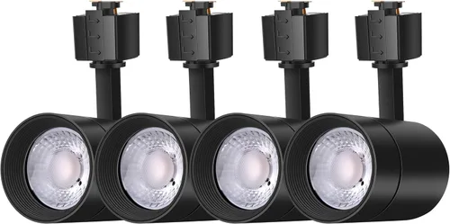 Miniatura 9 de FLSNT Cabezal de iluminación LED tipo J de 12 W, equivalente a 75 W, blanco suave de 3000 K, iluminación de pista regulable CRI90 de 800 lúmenes