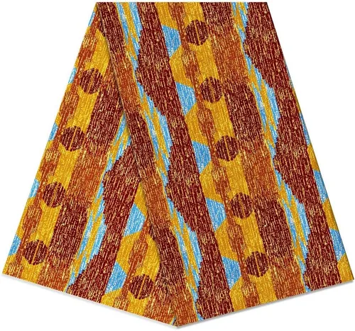 Miniatura 9 de Patrón africano de cera Ankara imprime tela 6 yardas 100% algodón cera paño para vestido de fiesta y telas de tapicería DIY LB041