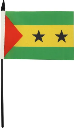 Miniatura 23 de AZ FLAG Sierra Leone Bandera de mesa 5'' x 8'' - Bandera de escritorio de Sierra Leona 21 x 14 cm - Bastón y base de plástico negro