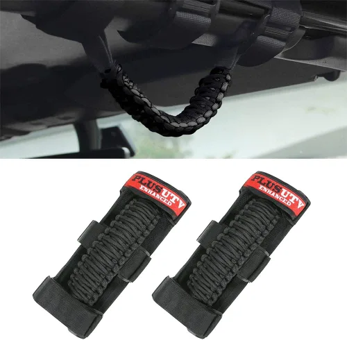 Miniatura 6 de 2 correas triples de barra antivuelco para UTV ATV Polaris Ranger RZR XP900 1000 para Honda Pioneer Talon Kawasaki Wildcat YXZ Can Am correa se Negro