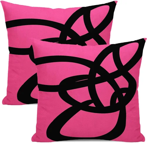 Miniatura 30 de Fundas de Almohada con Estampado de Antílope 16x16 Pulgadas Paquete de 2, Fundas de Almohada Decorativas con Estampado de Piel de Animal Marrón