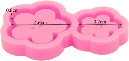 Miniatura 2 de Angel Wings Molde de resina para coctelera con respaldo brillante, moldes de silicona con flores de cerezo, hermosa flor de resina epoxi