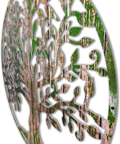 Miniatura 3 de Venodeco - Arte de pared del árbol de la vida, metal, madera, regalo de casa, decoración de pared, colgante de pared, decoración de pared, árbol