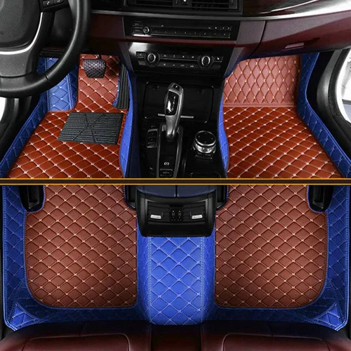 Miniatura 32 de Tapetes de piso de automóvil para el 99 % de los sedán, SUV deportivos, protección para todo tipo de clima, tapetes de cuero impermeables