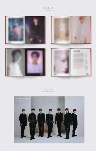 Miniatura 3 de WayV Take Over The Moon 2nd Mini Album - CD, fotolibros, tarjeta de fotos, tarjeta circular, póster plegado con juego de calcomanías decorativas