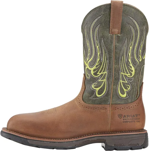 Miniatura 2 de Ariat - Botas de trabajo de pionero para hombre, cuadradas, anchas, puntera de acero, para hombre