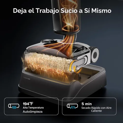Miniatura 5 de roborock F25 GT Set Wet Dry Vacuum Mop, Wet Dry Vacuum Cleaner Cordless, 20000Pa Floor Cleaner Machine for Tile Hard Floor, 194°F Self Cleaning Mop