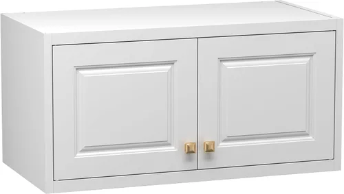 Miniatura 10 de Polup Armario de pared con puertas, gabinete de almacenamiento de metal para almacenamiento de cocina, gabinete superior pequeño, para comedor, sala