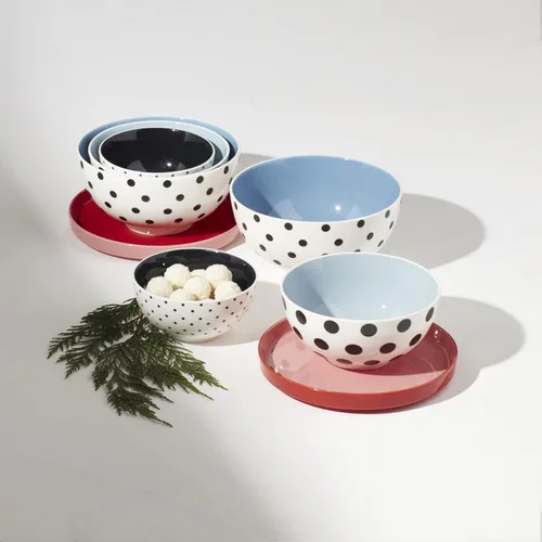 Miniatura 6 de kate spade new york On The Spot - Juego de anidación, 8 piezas, blanco/multicolor