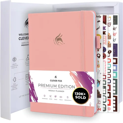 Miniatura 20 de Clever Fox Planificador edición premium, planificador semanal y mensual de lujo sin fecha para aumentar la productividad y alcanzar tus