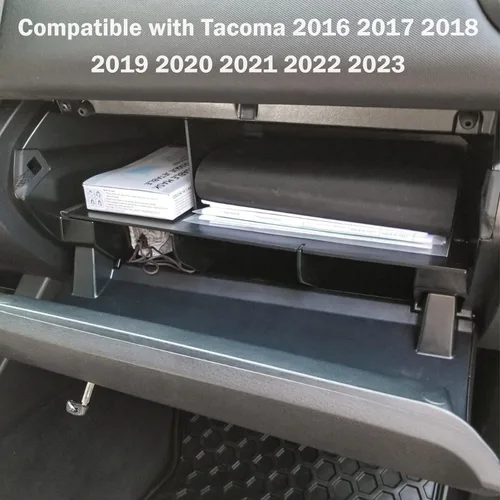 Miniatura 5 de Organizador de divisores de guantera compatible con accesorios Toyota Tacoma 2016 2017 2018 2019 2020 2021 2022 2023, almacenamiento