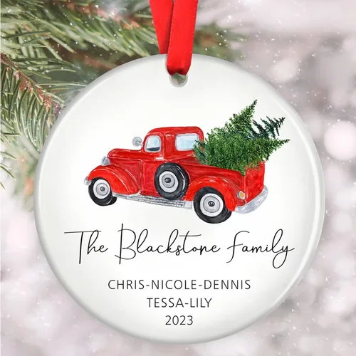 Miniatura 13 de Adornos familiares personalizados, adorno de Navidad familiar, decoración del hogar de Navidad, regalos de Navidad para la familia, adornos de árbol