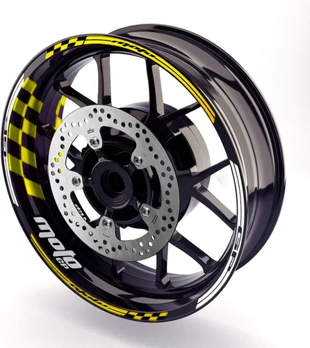Miniatura 7 de MC MOTOPARTS Calcomanías de vinilo brillante para llantas de 17 pulgadas, compatibles con ZX-10R ZX-10RR ZX-6R ZX-6RR 636 Z900 Z1000 Z650 Ninja 400