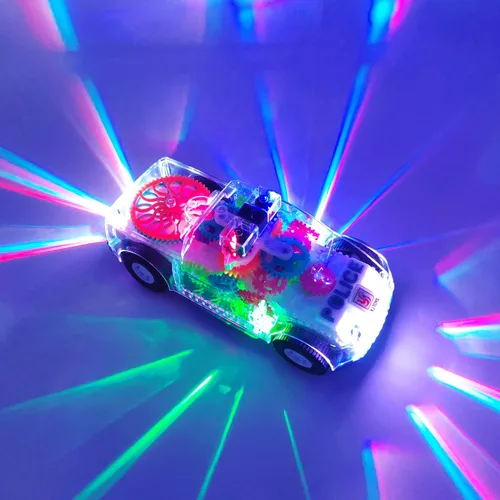 Miniatura 2 de Tipmant Vehículo eléctrico de coche de policía para bebés y niños pequeños, conducción automática, engranajes transparentes, música, luces
