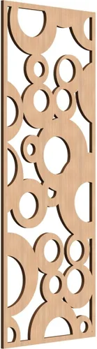 Miniatura 186 de Farwell Paneles de pared decorativos de madera con calado, 13 3/8 pulgadas de ancho x 34 3/8 pulgadas de alto x 1/4 de alto, roble rojo rojo