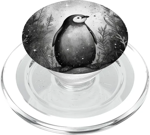 Miniatura 8 de PopSockets PopGrip estándar de pingüino floral vintage