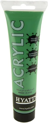 Miniatura 121 de Hyatt's Alizarine - Pintura acrílica carmesí Tubo de pintura acrílica de 2.5 fl oz de grado artístico Secado rápido y pintura no tóxica