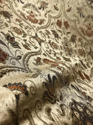 Miniatura 4 de Tela jacquard clásica de lujo con diseño ornamentado marroquí para tapicería, sofá, silla, comedor, tratamiento de ventanas, manualidades, 54