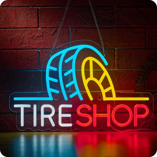 Miniatura 7 de Letrero de neón para cambio de aceite, letreros LED para garaje y auto para decoración de pared, taller de reparación de automóviles, letrero