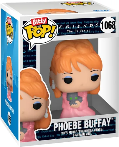 Miniatura 8 de Funko Bitty POP! Friends - Phoebe, paquete de 4 y una figura sorpresa mini misteriosa - 0.9 Pulgadas (2.2 Cm) coleccionable - Incluye estante