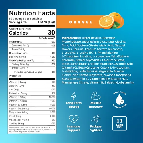 Miniatura 6 de LIVPUR Mezcla de Bebida con Electrolitos, Polvo de Hidratación Instantánea con Vitamina C, B6, B12 y Aminoácidos Esenciales para Apoyo Muscular