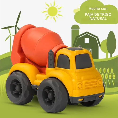Miniatura 2 de Aigitoy Juguetes de automóvil para niños de 1 a 3 años, sin BPA, sin ftalatos, PVC, camión volquete, cemento mezclador, regalos de Pascua y Navidad