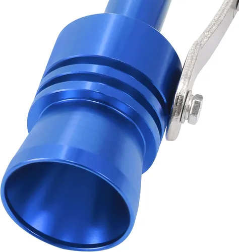 Miniatura 9 de X AUTOHAUX 2 unids XL tamaño coche Turbo silbato aleación de aluminio universal Turbo sonido escape silenciador tubo silbato coche rugido