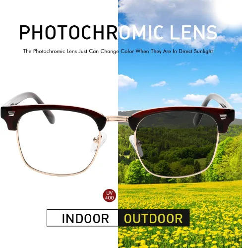 Miniatura 2 de ZAMGIC Photochromic Sunglasses Blue Light Blocking Glasses for Men and Women Day Night Multi-use