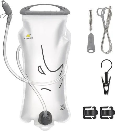 Miniatura 9 de N NEVO RHINO Bolsa de hidratación 2L-3L, depósito de agua para mochila de senderismo, bolsa de almacenamiento de agua a prueba de fugas, bolsa
