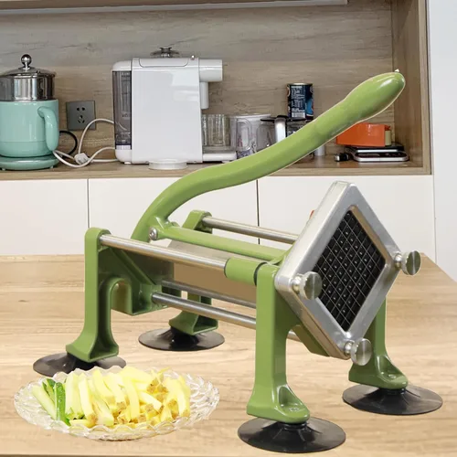Miniatura 6 de Cortador comercial de papas fritas de acero inoxidable. Cortador de patatas fritas para papas fritas con hoja de 3/8 pulgadas, cortadora comercial