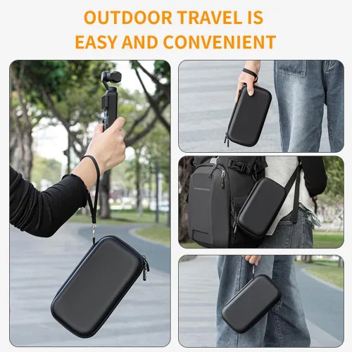 Miniatura 4 de Funda de bolsillo 3 compatible con DJI OSMO Pocket 3 Creator Combo Accesorios Bolsa de transporte portátil, bolsa de poliuretano de almacenamiento
