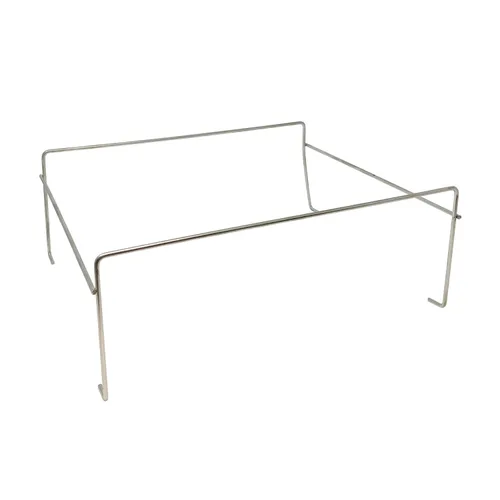 Miniatura 3 de Party Essentials SQR1312 - Estante cuadrado con soportes (caja de 48), cromado