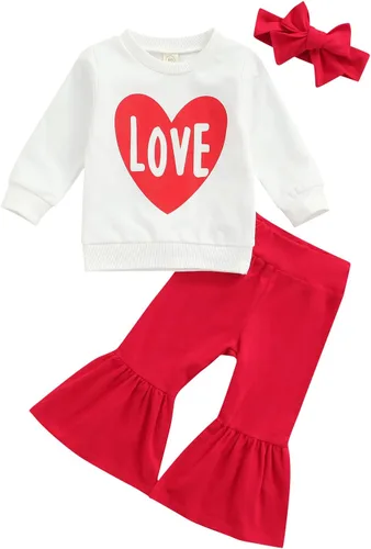 Miniatura 120 de Conjunto de sudadera con cuello redondo y estampado de pastel de calabaza para niña, camiseta y pantalones acampanados