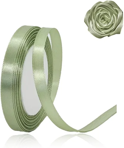 Miniatura 80 de Cinta beige de 1-1/2 pulgadas x 25 yardas, cinta de satén marfil de tela de color sólido para manualidades, coronas, fiesta de boda, Navidad, lazos