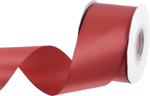 Miniatura 352 de MECCANIXITY Cinta de satén de 3/8 pulgadas de 50 yardas, de grogrén, de seda sólida, fina para ramo de boda, para regalo del día de San Valentín