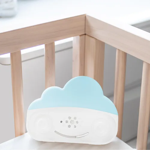 Miniatura 3 de Happiest Baby SNOObie - Máquina inteligente de ruido blanco, máquina de sonido portátil para bebés con luz nocturna, 12 sonidos relajantes