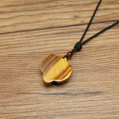 Miniatura 5 de AMORWING - Collar con colgante de tigre de piedra de ojo de tigre