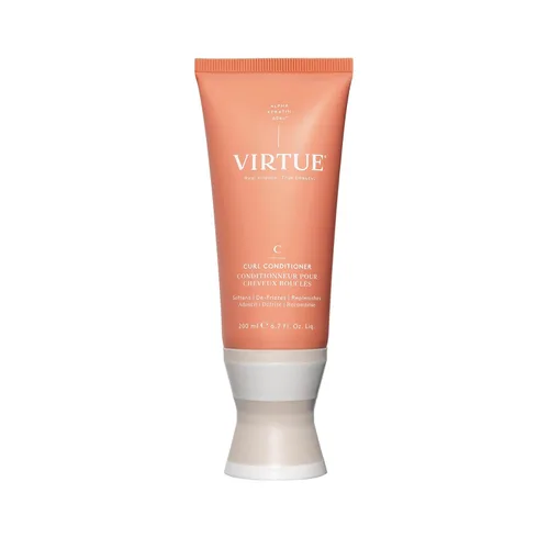 VIRTUE Acondicionador de rizos con aceite de jojoba, sin sulfatos, hidrata, nutre y repara el cabello rizado con control de encrespamiento, color