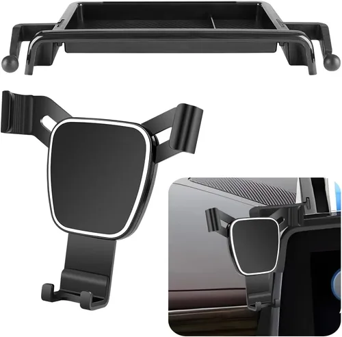 Soporte de teléfono para auto organizador de consola central para Chevy Suburban 2021 2022 2023 2024, Tahoe 2021-2024, GMC Yukon 2021-2024 SLE, SLT,