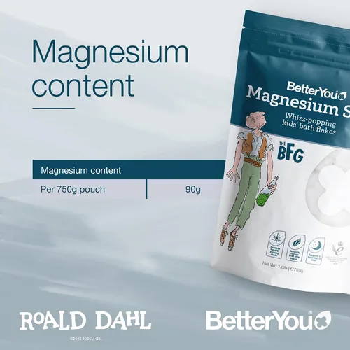 Miniatura 2 de BetterYou Magnesium Sleep - Copos de baño para niños, sales de baño con caramelos que estallan, remojo de baño con magnesio natural, lavanda